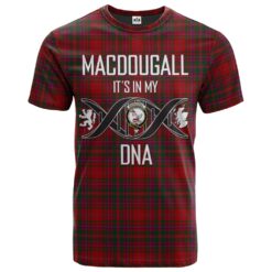 MacDougall Wilsons Clan DNA In Me Tartan Crest T-Shirt