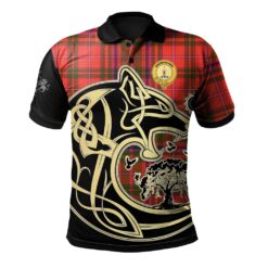 MacDowall Clan Polo Shirt Viking Wolf