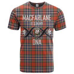 MacFarlane Ancient Clan DNA In Me Tartan Crest T-Shirt