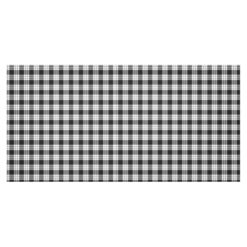 MacFarlane Black & White Tartan Tablecloth