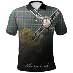 MacFarlane Hunting Ancient Polo Shirts Tartan Crest Celtic Scotland Lion