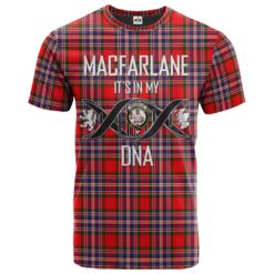 MacFarlane Modern Clan DNA In Me Tartan Crest T-Shirt