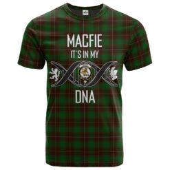 MacFie Hunting Clan DNA In Me Tartan Crest T-Shirt