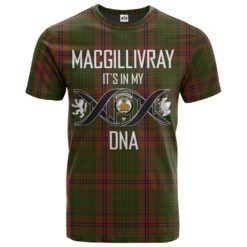 MacGillivray Hunting Clan DNA In Me Tartan Crest T-Shirt