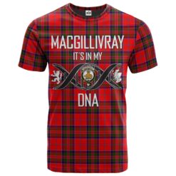 MacGillivray Modern Clan DNA In Me Tartan Crest T-Shirt