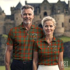 MacGregor Ancient Clan Tartan Polo with Crest - Authentic Scottish Apparel