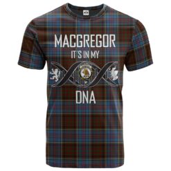 MacGregor Hastie Clan DNA In Me Tartan Crest T-Shirt