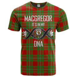 MacGregor Modern Clan DNA In Me Tartan Crest T-Shirt