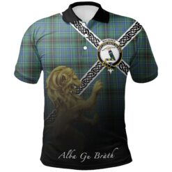 MacInnes Ancient Polo Shirts Tartan Crest Celtic Scotland Lion