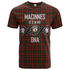 MacInnes Hastie Clan DNA In Me Tartan Crest T-Shirt