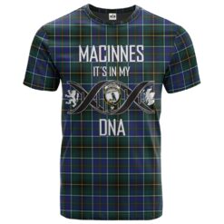 MacInnes Modern Clan DNA In Me Tartan Crest T-Shirt