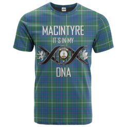MacIntyre Hunting Ancient Clan DNA In Me Tartan Crest T-Shirt