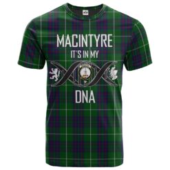 MacIntyre Hunting Clan DNA In Me Tartan Crest T-Shirt