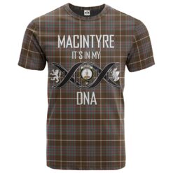MacIntyre Hunting Weathered Clan DNA In Me Tartan Crest T-Shirt