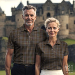 MacIntyre Hunting Weathered Scottish Clan Tartan Polo Shirt - Authentic Heritage Apparel