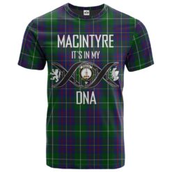 MacIntyre Inglis Clan DNA In Me Tartan Crest T-Shirt