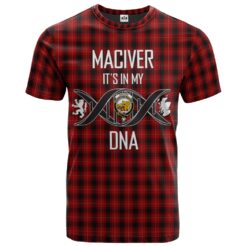 MacIver 01 Clan DNA In Me Tartan Crest T-Shirt
