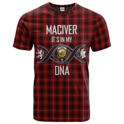 MacIver 03 Clan DNA In Me Tartan Crest T-Shirt