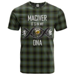 MacIver Family Clan DNA In Me Tartan Crest T-Shirt