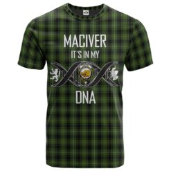 MacIver Hunting Clan DNA In Me Tartan Crest T-Shirt