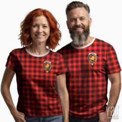 MacIver Scottish Tartan T-shirt with Crest – Authentic Clan Apparel