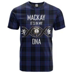 MacKay Blue 02 Clan DNA In Me Tartan Crest T-Shirt