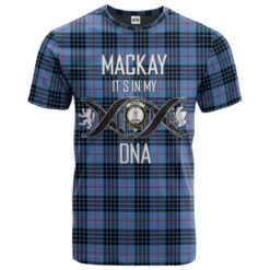 MacKay Blue Clan DNA In Me Tartan Crest T-Shirt