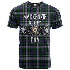 MacKenzie Dress 02 Clan DNA In Me Tartan Crest T-Shirt