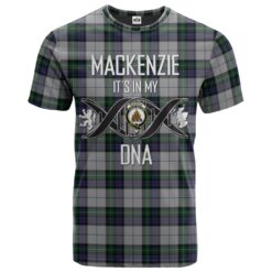 MacKenzie Dress 03 Clan DNA In Me Tartan Crest T-Shirt