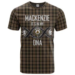 MacKenzie Hunting Clan DNA In Me Tartan Crest T-Shirt