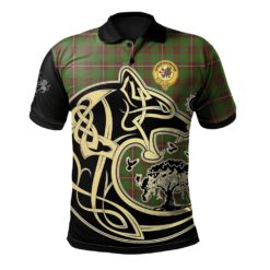 MacKinnon Hunting Modern Clan Polo Shirt Viking Wolf