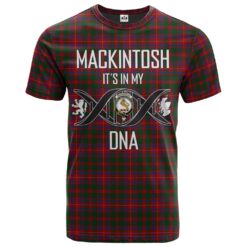 MacKintosh Geddes Clan DNA In Me Tartan Crest T-Shirt