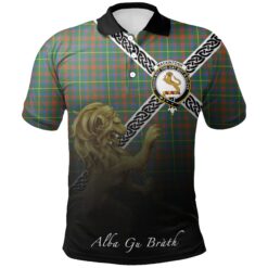 MacKintosh Hunting Ancient Polo Shirts Tartan Crest Celtic Scotland Lion