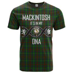 MacKintosh Hunting Clan DNA In Me Tartan Crest T-Shirt
