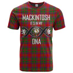 MacKintosh Modern Clan DNA In Me Tartan Crest T-Shirt