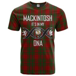 MacKintosh Red Clan DNA In Me Tartan Crest T-Shirt