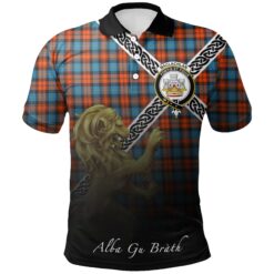 MacLachlan Ancient Polo Shirts Tartan Crest Celtic Scotland Lion