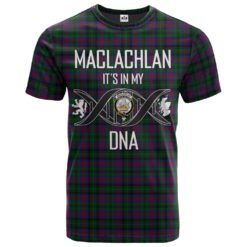 MacLachlan Hunting Clan DNA In Me Tartan Crest T-Shirt