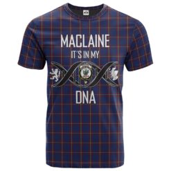 MacLaine of Lochbuie Clan DNA In Me Tartan Crest T-Shirt