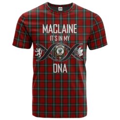MacLaine of Lochbuie Coburn Clan DNA In Me Tartan Crest T-Shirt