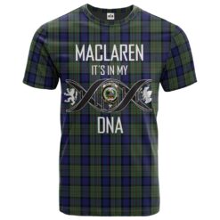 MacLaren 01 Clan DNA In Me Tartan Crest T-Shirt