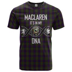 MacLaren 02 Clan DNA In Me Tartan Crest T-Shirt