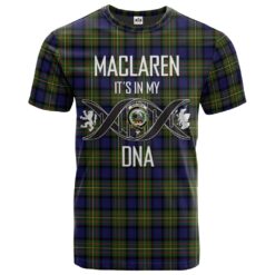 MacLaren Modern Clan DNA In Me Tartan Crest T-Shirt