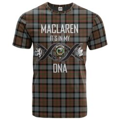 MacLaren Weathered Clan DNA In Me Tartan Crest T-Shirt