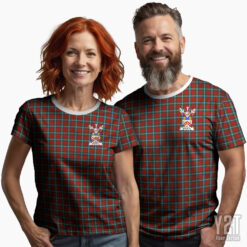 Maclay morden Scottish Tartan T-shirt with Crest – Authentic Clan Apparel