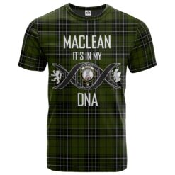 MacLean Hunting Clan DNA In Me Tartan Crest T-Shirt