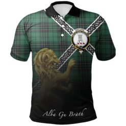 MacLean Hunting Polo Shirts Tartan Crest Celtic Scotland Lion