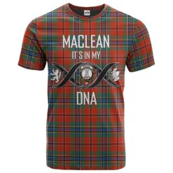 MacLean of Duart Ancient Clan DNA In Me Tartan Crest T-Shirt