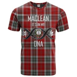 MacLean of Duart Dress 02 Clan DNA In Me Tartan Crest T-Shirt