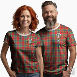 MacLean Scottish Tartan T-shirt with Crest – Authentic Clan Apparel